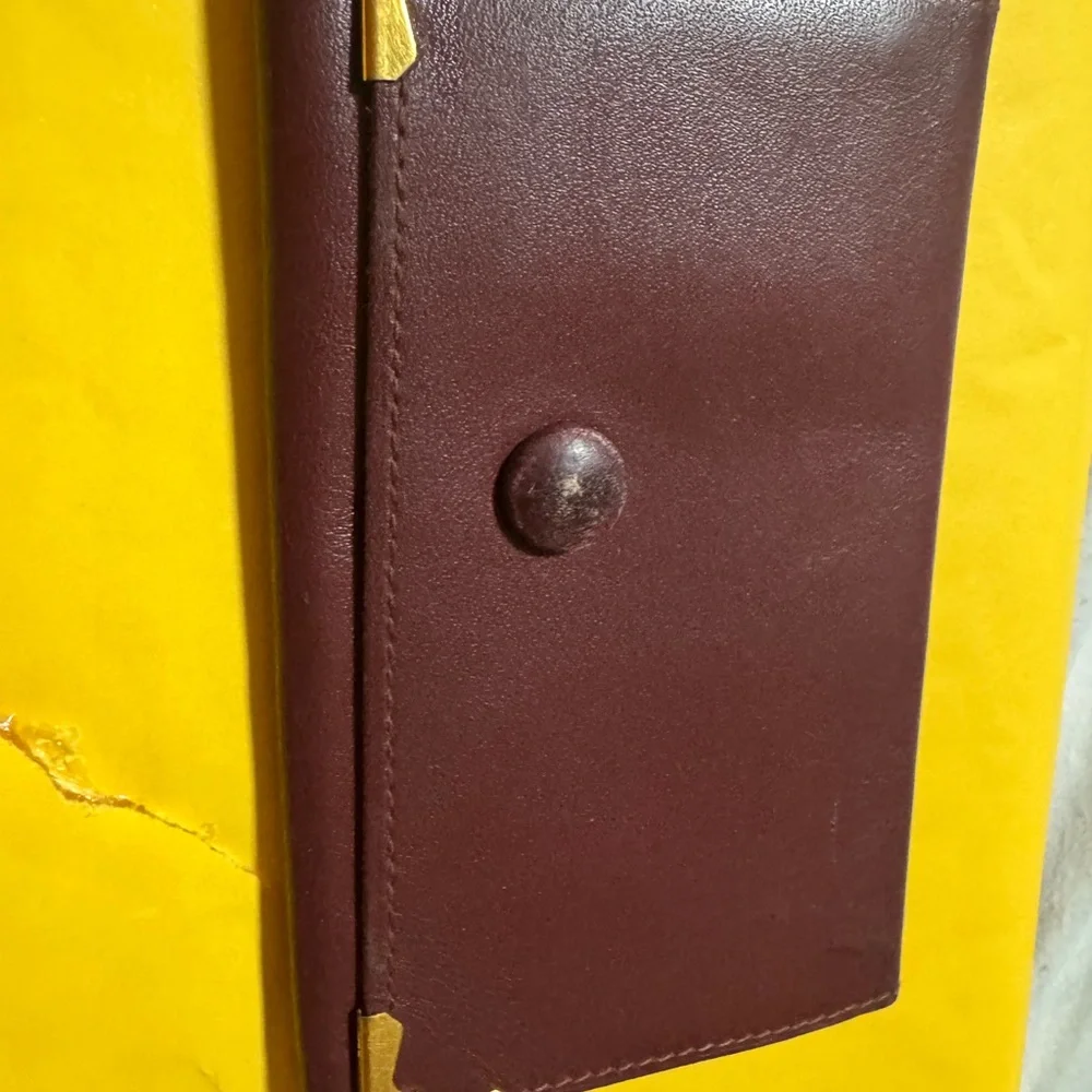 Cartier key holder vintage burgundy